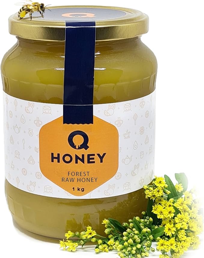 Pure Raw Honey 1kg Natural Unpasteurised Unfiltered Unheated Forest