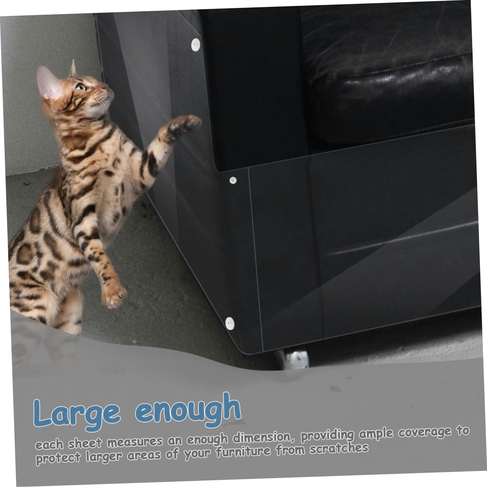 15piezas Pegatina Antiarañazos Transparente para Sofá Protector De Muebles para Gatos Protectores con Alfileres Disuasorio De Arañazos para Muebles De Sala De Estar