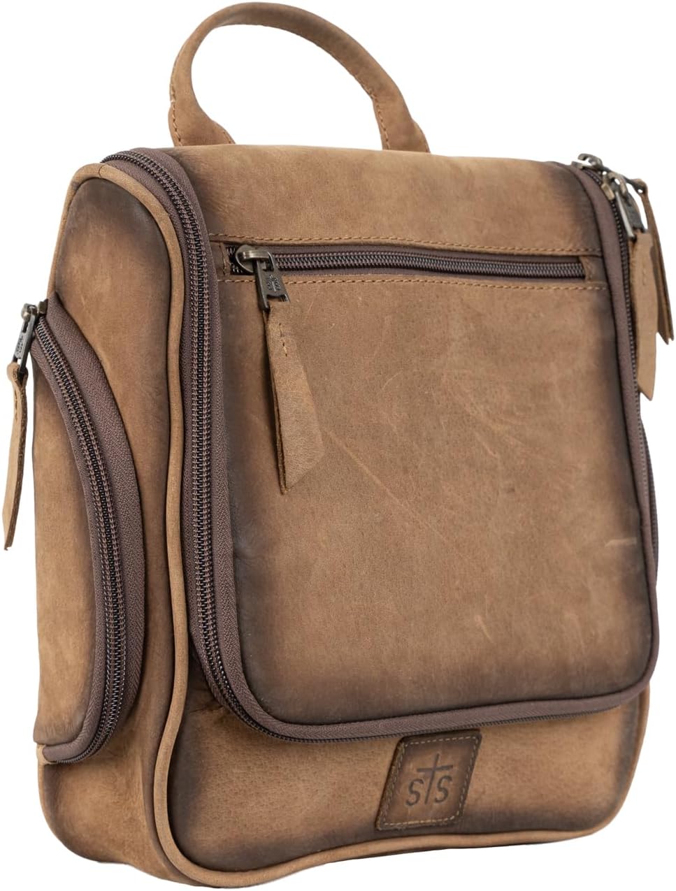 STS Ranchwear Western Bag Mens Foreman Shave Kit Brown STS34533