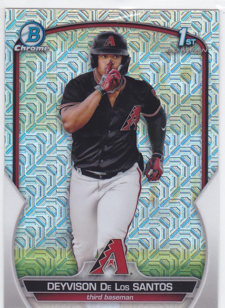 2023 BOWMAN CHROME DEYVISON DE LOS SANTO MOJO RC ROOKIE CARD