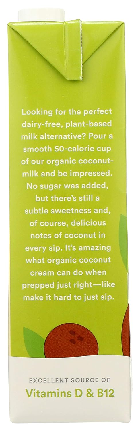 365 by Whole Foods Market Organic Coconut Milk, Original | Unsweetened | 32 Fl Oz | Pack of 6