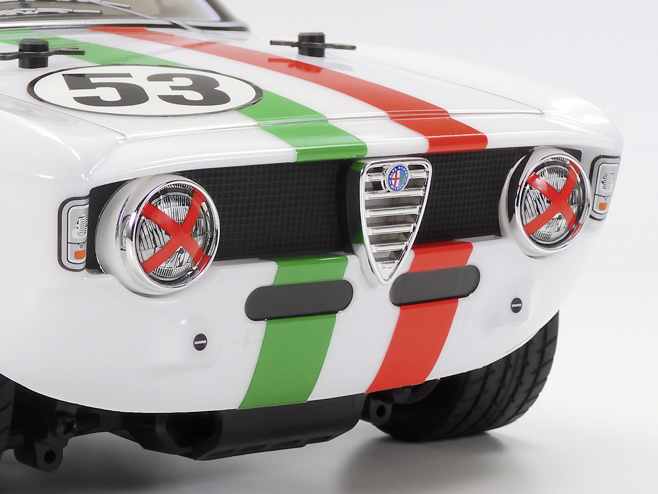 Tamiya 1:10 RC Alfa Romeo Giulia Club MB-01 Kit, carrozzeria verniciata