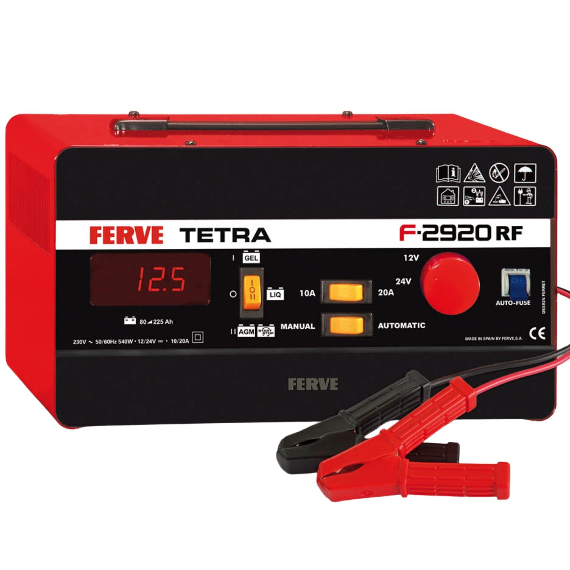 FERVE f-2920 Tetra RF Caricabatterie 12 – 24 V 10 – 20 A