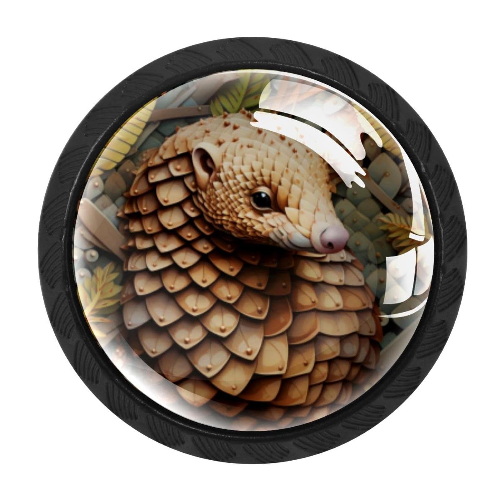 Chenzzzz Multicolored 03 4 Pack Pangolin Kitchen Cabinet Knobs Drawer Knobs Door Dresser Handles For Personalized Gifts Great For Any Occasion