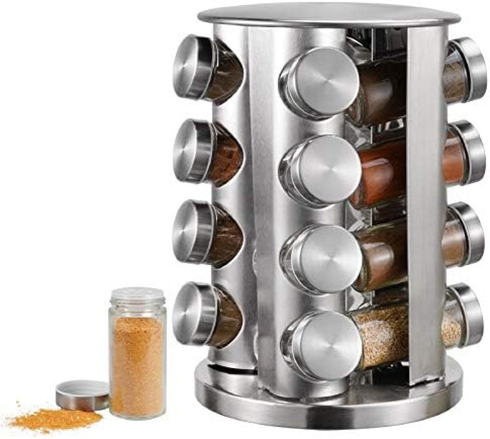 Carrousel à épices avec 16 pots à épices