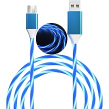 Light up USB C Charger Cable,Type-C Led Charging Cable,USB A to USB C Light Up Charger Cord with TPE Material,Compatible with Samsung Galaxy S21 S20 S10/S9/Note 20/10/9/8 3.3ft,Blue