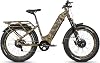Rambo Kru3.0 All-Wheel Drive Electric Bike, Dual 500W, Step-Thru, Single Speed, Up to 48 Miles28MPH, Adjustable Class Settings, Waterproof LCD Ebike, AWD