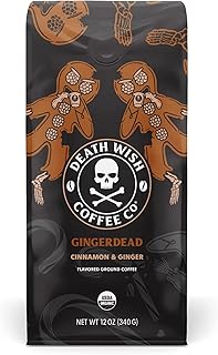 Death Wish Coffee Co. - Gingerdead Ground Coffee - Extra Kick of Caffeine (12 Oz)