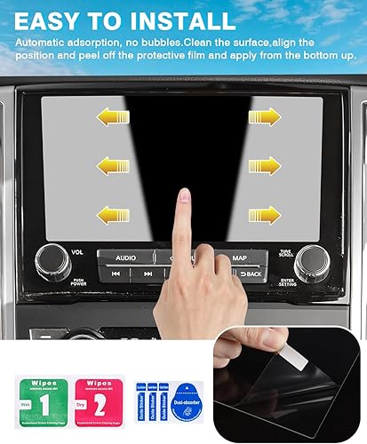 Miniatura 7 de Karltys Paquete de 2 protectores de pantalla para Nissan Titan PRO 4X 2021-2023 2024 de 9 pulgadas, vidrio templado de navegación 9H, protector de