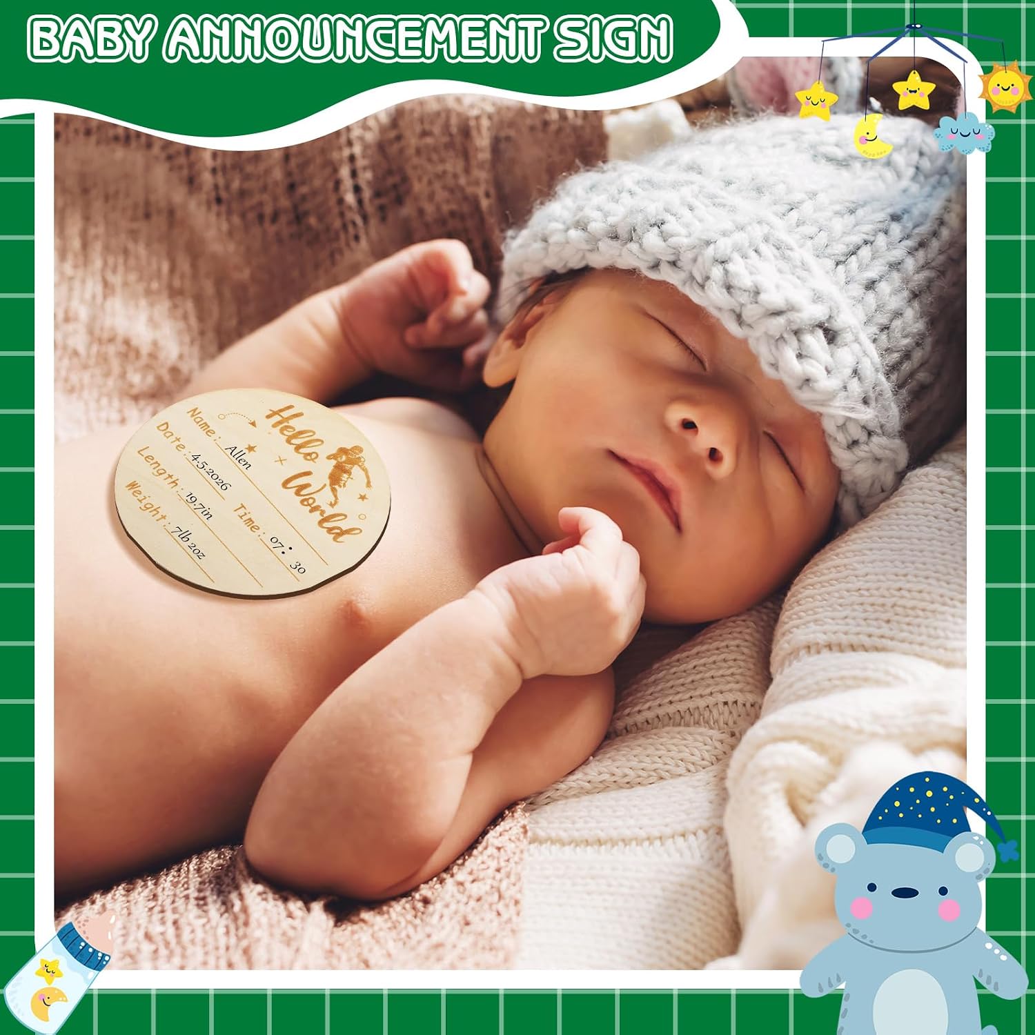 Football Monthly Milestone Blanket for Baby Boys Flannel Blanket