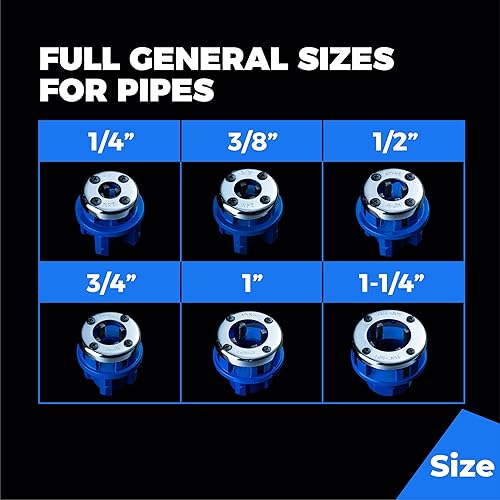 Miniatura 12 de Troqueles de la máquina de roscar del tubo, 1/2"-3/4", para Ridgid
