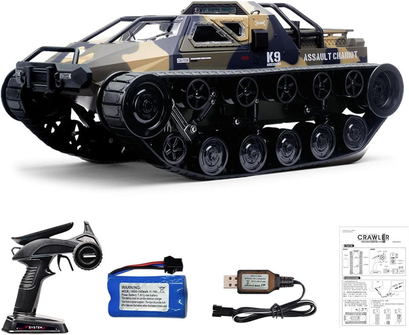 1/12 C8812 MAX Radio Control Tracked Off Road Vehicle RC Drifting Car 360° Rotation Lights Openable Door Dual Flow Gearbox Hobby Grade Model for Adult(Camouflage Green)