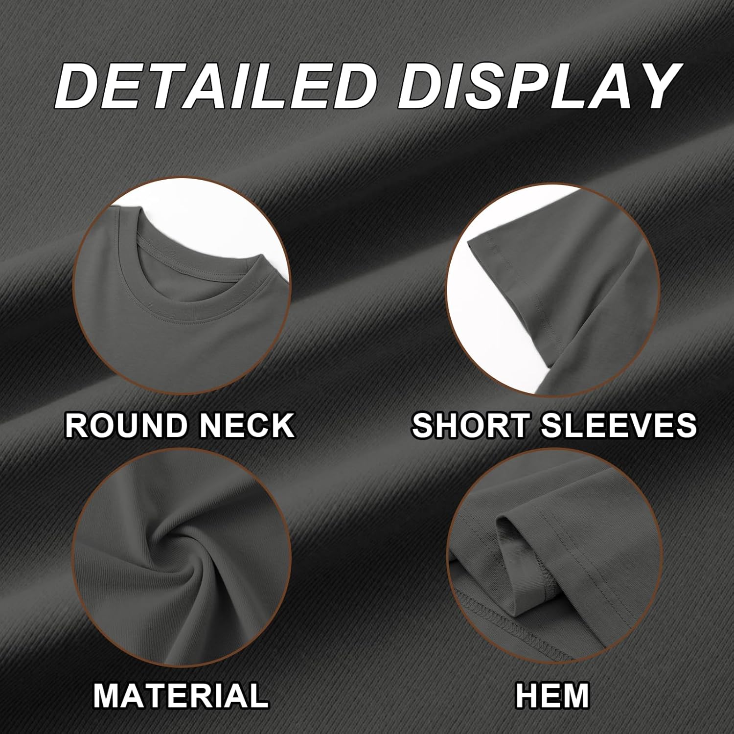 BINTEHGS Plain Basic Baby Tees for Women Summer Short Sleeve Shirt Solid Color Cropped T Shirts Y2k Crop Top Crew Neck Tshirt - Image 6