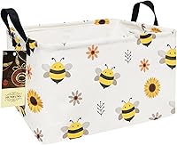 Vista 14 de HUNRUNG Cesta de Almacenamiento Rectangular de Lona Linda Organizadora para Juguetes de Mascotas/Niños, Libros, Ropa Perfecta para Habitaciones/Sala