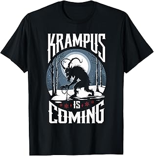 Krampusnacht Christmas Monster Krampus Lover Festive Horror T-Shirt
