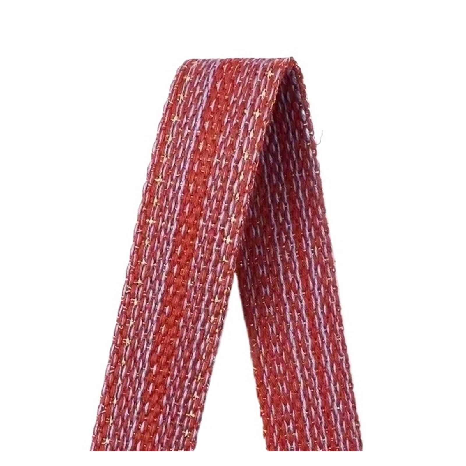 Passamaneria Jacquard Nastro in pizzo jacquard da 2/5/10 m, 25-34 mm, for cucire vestiti, bagagli, scarpe, decorazioni, accessori fai te(Red-25mm,2Meters)