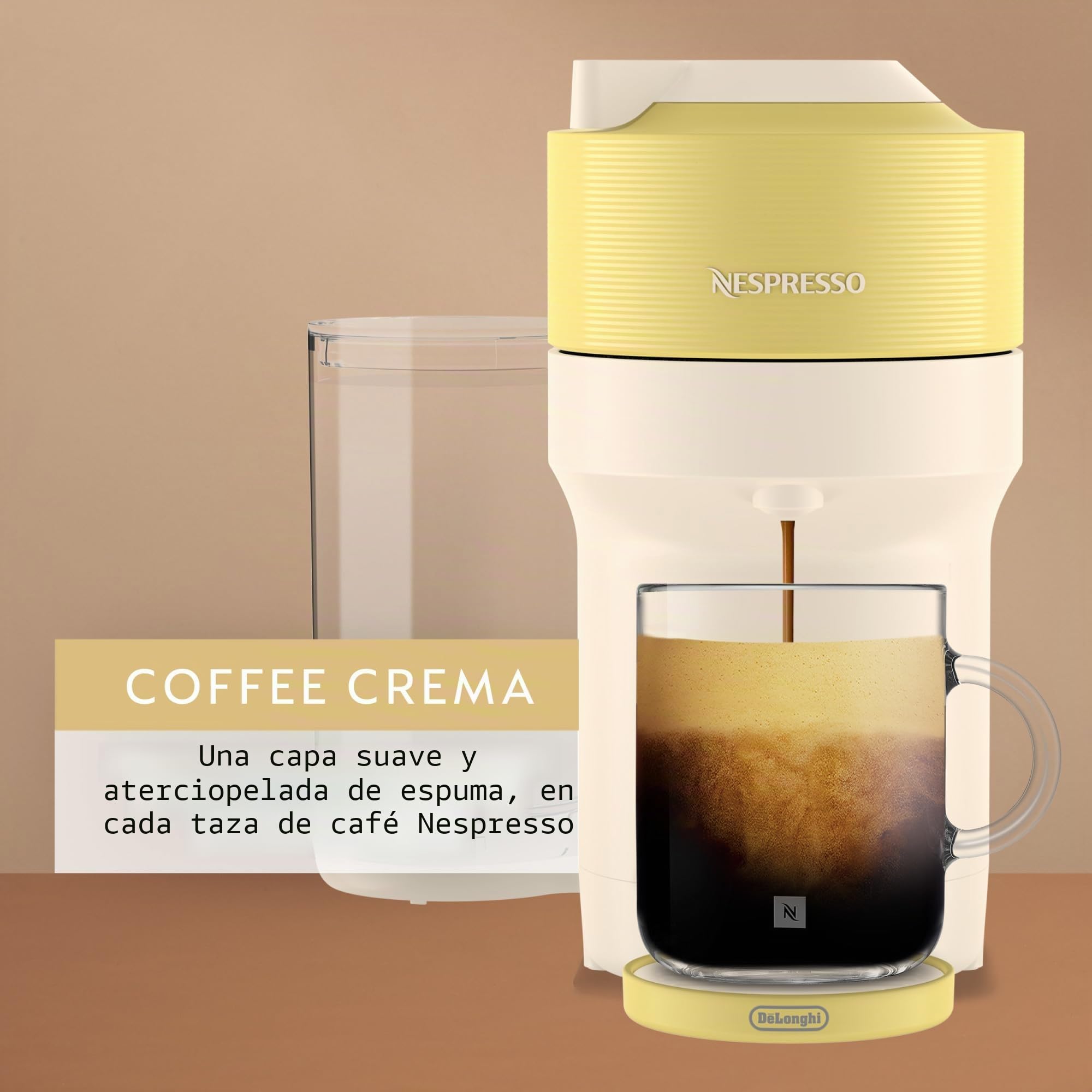 Nespresso Vertuo Pop+ Summer Edición Limitada por De'Longhi, Amarillo Pastel