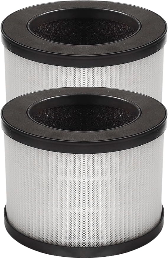 2 Pack H13 HEPA Replacement Filter, For ToLife for tz-k1 for aroeve for mk01 MK06 FreAire 6391RGB Air Purifier Parts, With Activated Carbon, For Pet Dander Smoke Removal