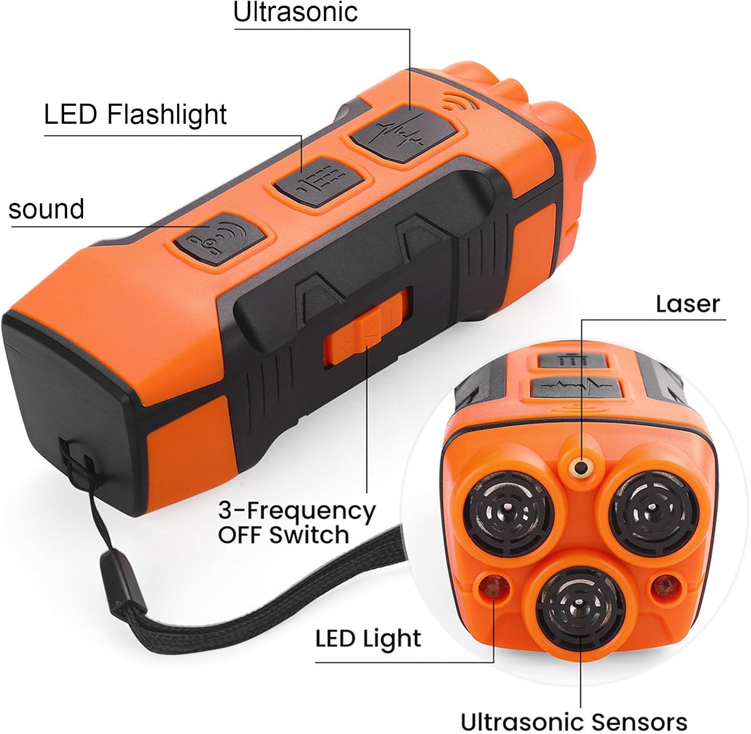 Dog Bark Deterrent Devices, 3X Ultrasonic Anti Barking, 32.8FT Anti Barking Device, 4 Gear Frequencies Safer Alternatives to Dog Training Bark Collars, Portable Design with Display