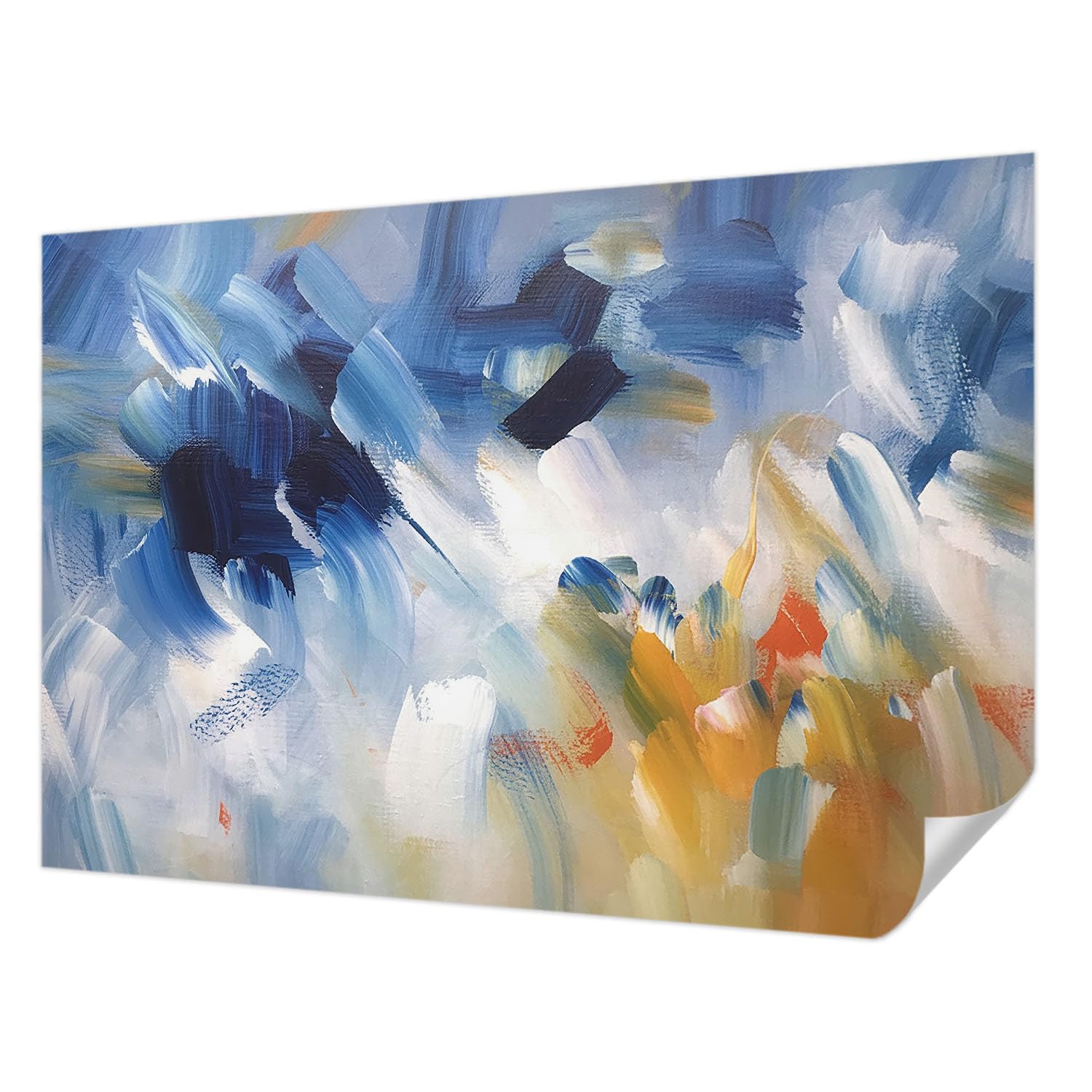 Papier peint autocollant Tulup 152x104 cm à traits colorés pour déco murale de salon
