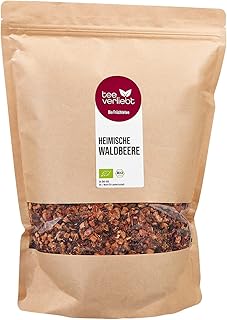 teeverliebt - Loser Früchtetee Heimische Waldbeere 1000 g I Früchtetee lose I Ausgewogene Komposition der Tee-Mischung aus heimischen Beeren I Bio lose 1 kg