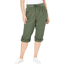 Woman Within Convertible Length Cargo Capri/Bermuda