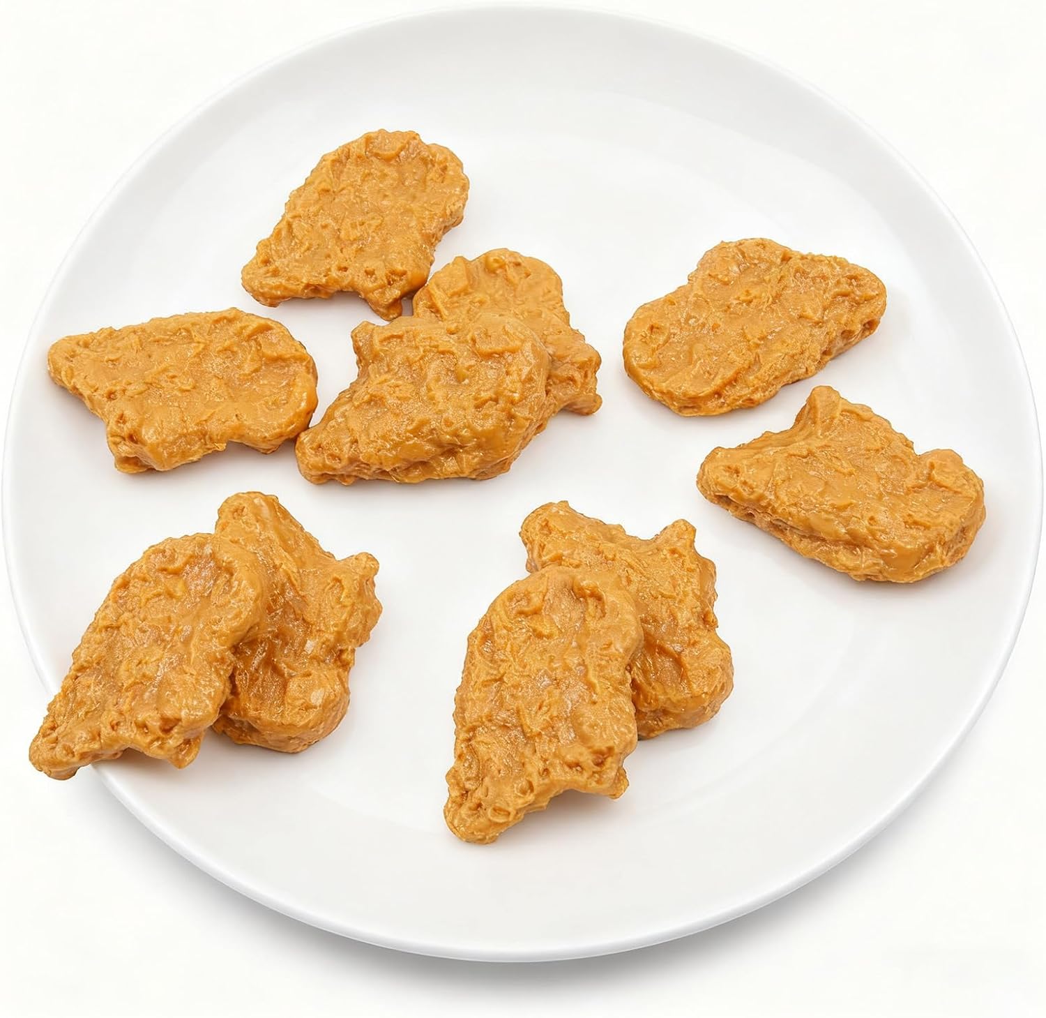 10 Pcs Artificial Chicken Nuggets | Made of Resin, Simulation Lifelike, Realistic Fried Chicken Nuggets, for Home Kitchen Display