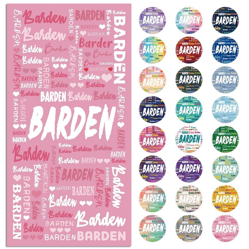 Loosusu Personalized Beach Towels for Kids - Custom Beach Towels with Monogram & Name- Multiple Colors Swimming Towels for Kids,Customized Bath/Pool/