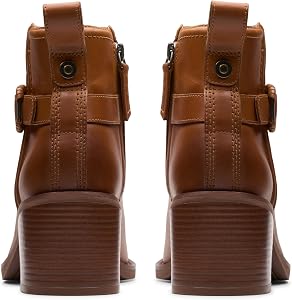 Clarks Chamberly Trim, Stivaletti Donna In Pelle Con Tacco A Blocco, Autunno/Inverno - 2