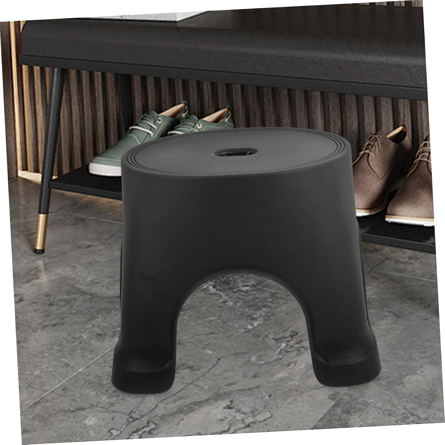Foot Stool for Potty Training Nonslip Stepping Stool for Bathroom Kitchen Home Use -Skid Design for Toddlers and Adults Compact for Easy Storage