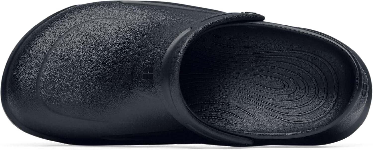 Shoes for Crews Slip-Resistant Work Clogs for Men & Women - Comfortable Slip-On Unisex Clogs for Work - Ideal for Food Service, Grocery - Zinc II