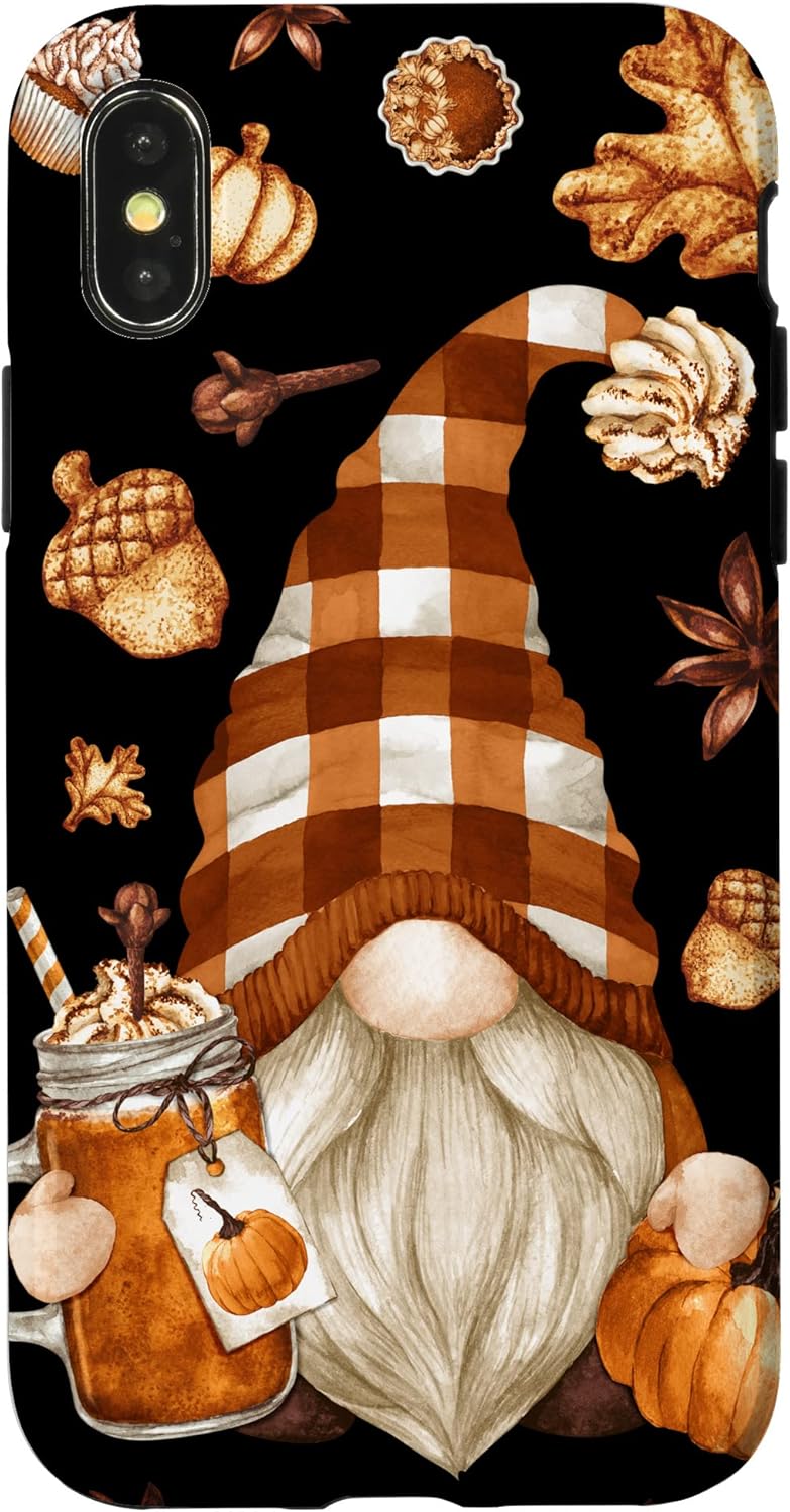 Cute Thanksgiving Pattern For Autum Gnome Love Pumpkin Spice Case for iPhone 14 Pro Max