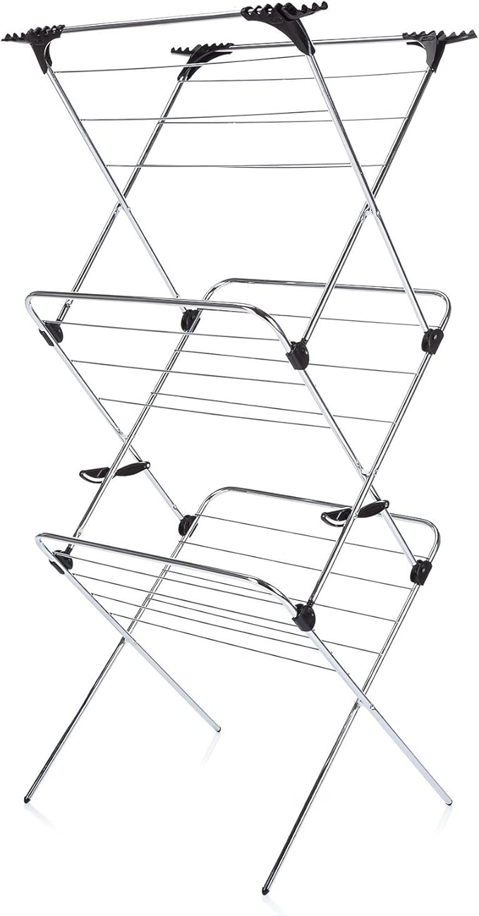 Minky Trio Concertina Clothes Airer White Everything Else