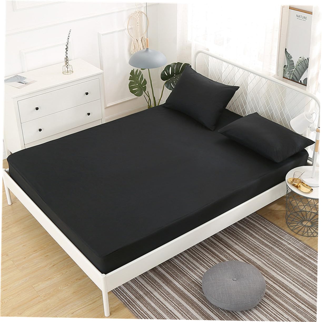 Cabilock Protector de Colchón Lavable en Máquina para Adultos y Bebés 100x200x30 Cm