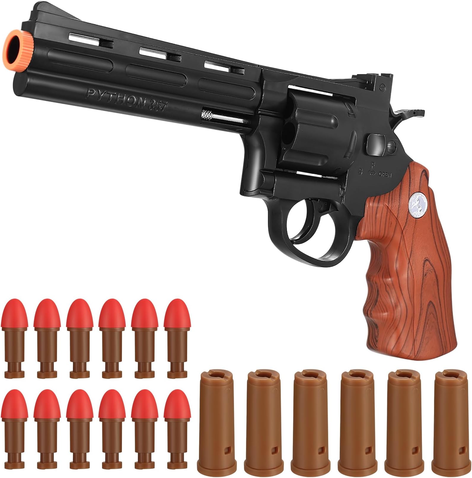 Toy Guns Foam Blaster Soft Bullet, Toy Pistol Cap Gun, Revolver Toy, Gifts for Boys Kids Girls Ages 6 7 8 9 10 11 12+