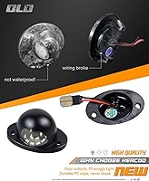 Vista 3 de HERCOO Luz LED para Placa de Matrícula, Lámpara de Etiqueta, Luces Traseras, Enchufe Pigtail, Conjunto de Enchufes de Arnés de Cables Compatible