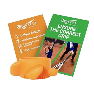 GRIPFIXER Tennis Grip Trainer (Medium Size, Right Hand) - Tennis Training Equipment - Grip Aid