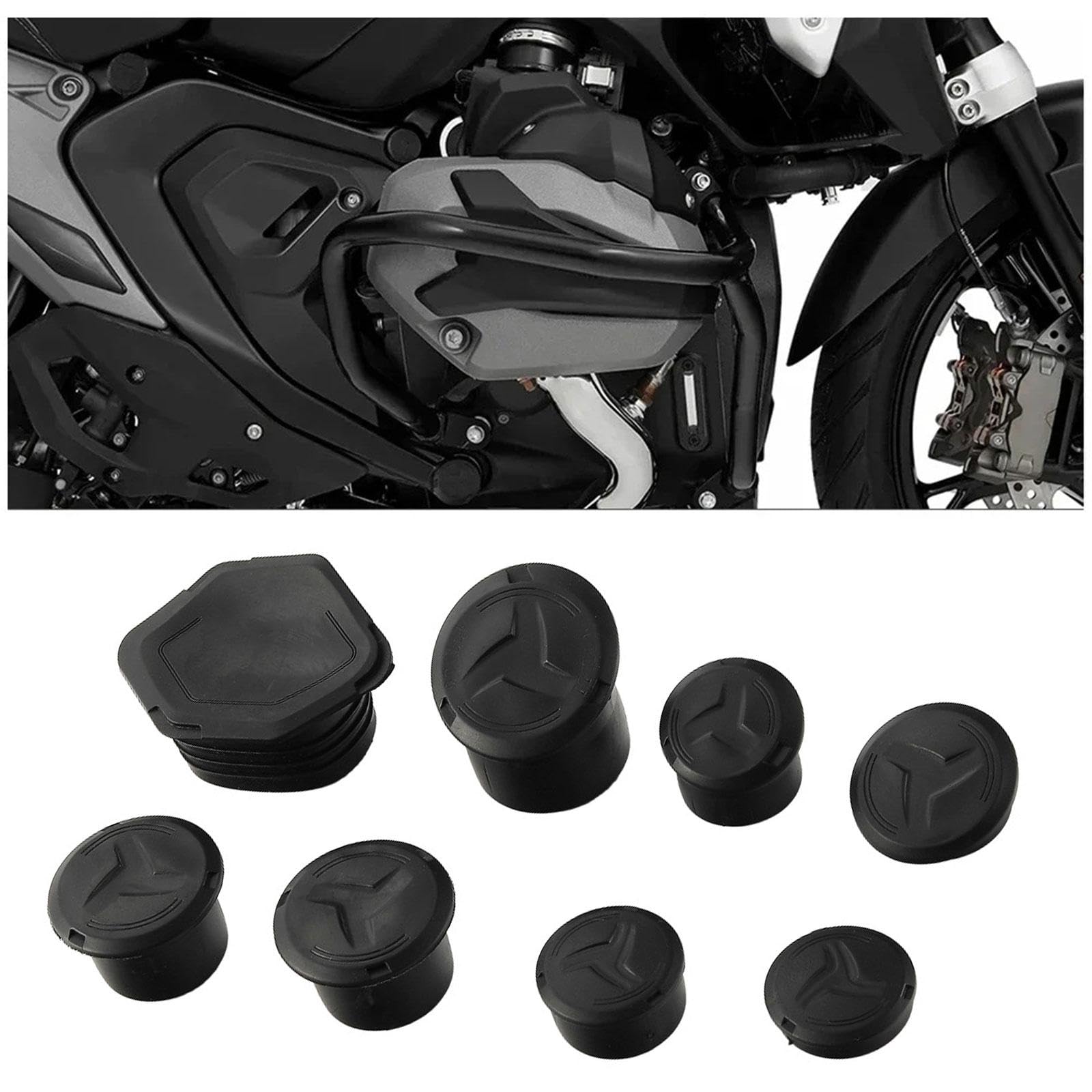 Oshhni Cache-Trous pour Cadre de, Ensemble d'embouts décoratifs pour Cadre, pièces de Rechange Professionnelles Robustes pour R1300GS