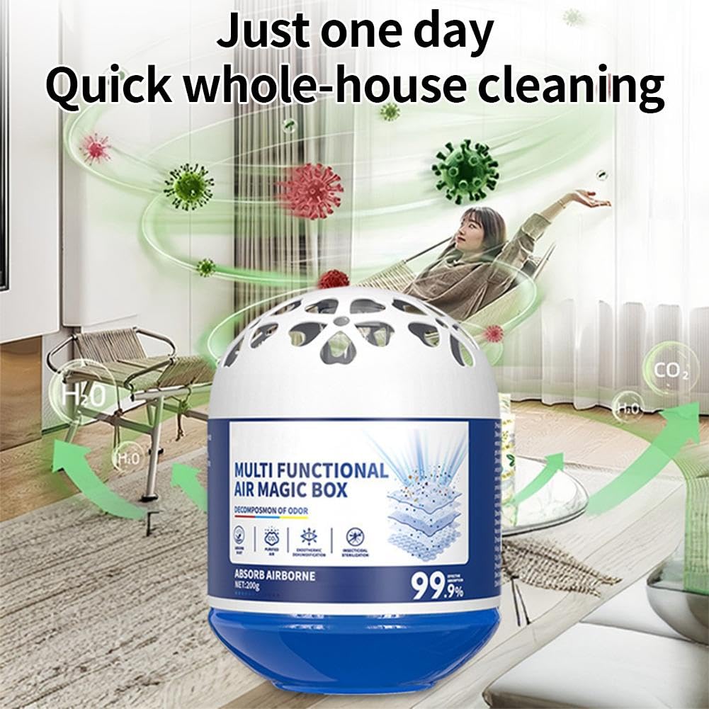1/2/3pcs Multi Functional Air Magic Box Indoor Air Purification Dust Removal Magic Box,Automatic Dust Collection Multi-Functional AirMagicBox,Long-Lasting Freshness for Home Kids Pets Areas