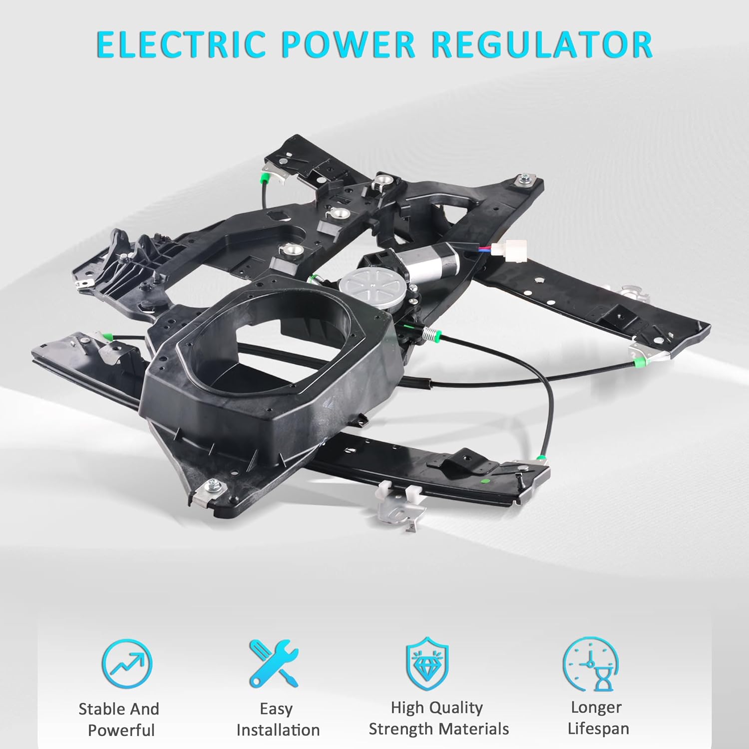 Front Right Passenger Side Power Window Regulator with Motor Assembly Compatible for 2003-2006 Ford Expedition Lincoln Navigator, Replacement 741-179 2L1Z7823394AA 6L1Z7823208AA