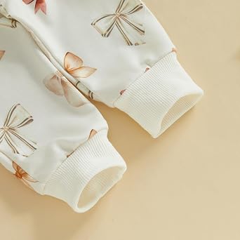 Mubineo Toddler Baby Girl Clothes Cute Long Sleeve Sweatshirt Sweatpant Outfits Fall Winter Tops Pant Outfit Sweatsuit