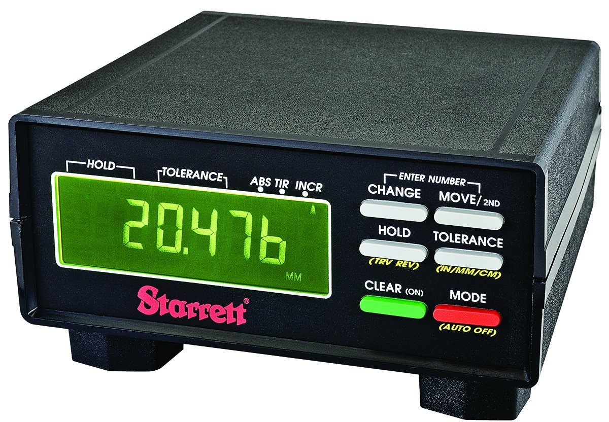 Starrett R2763-0M Wisdom Remote Display, 0.001mm Graduation, Battery Powered