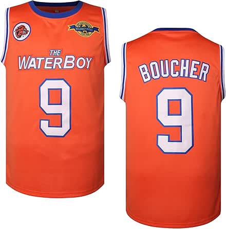 Bobby Boucher Basketball Jersey,9 The Waterboy Sandler Mud Dogs Bourbon Bowl 50th Anniversary Movie Basketball Jersey