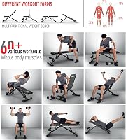 JOROTO Állítható Edzőpad Hasfeszítő Funkció 318 kg Terhelhetőség Összecsukható 8