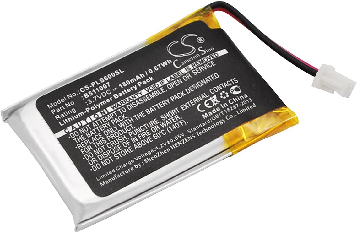 Kastar 2-Pack Replacement Battery For Plantronics CS50, CS55, CS60 Headsets 9 thumbnail image