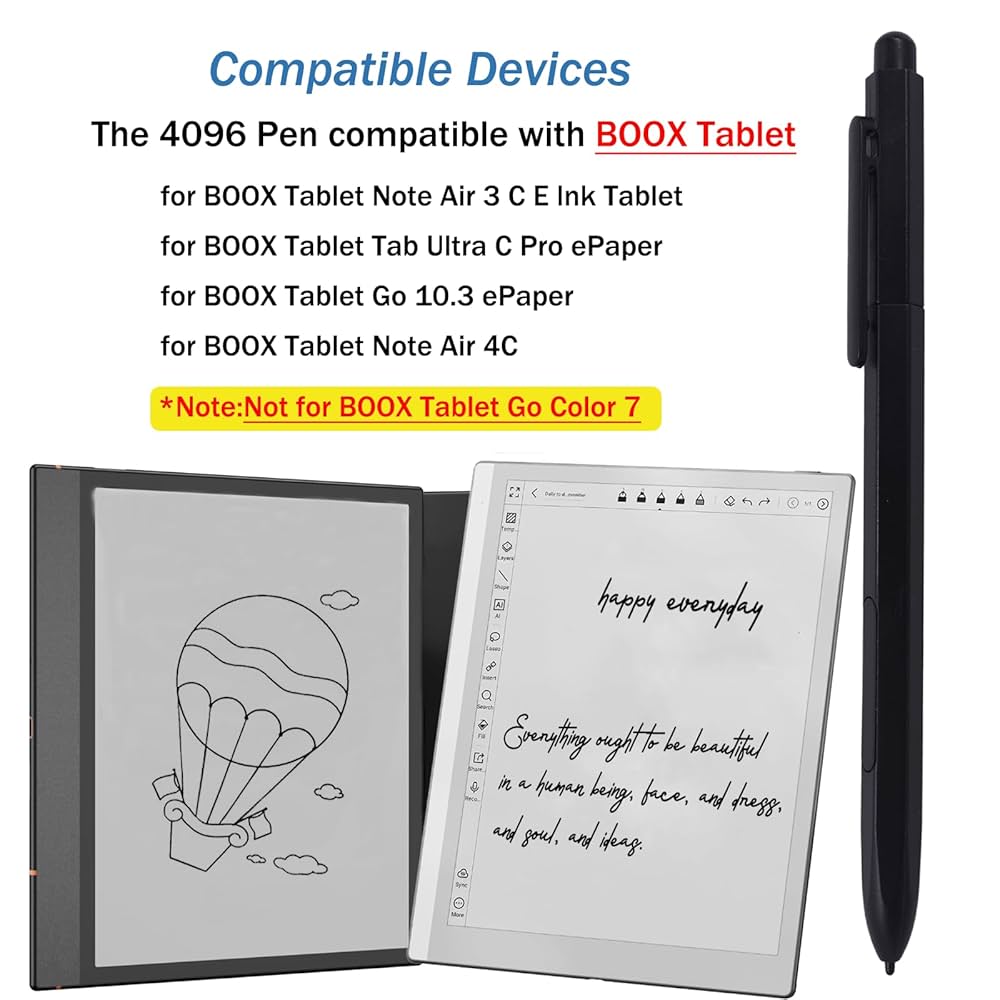 Amazon.com: Stylus Pen for BOOX Pen2/Pen3 with Eraser