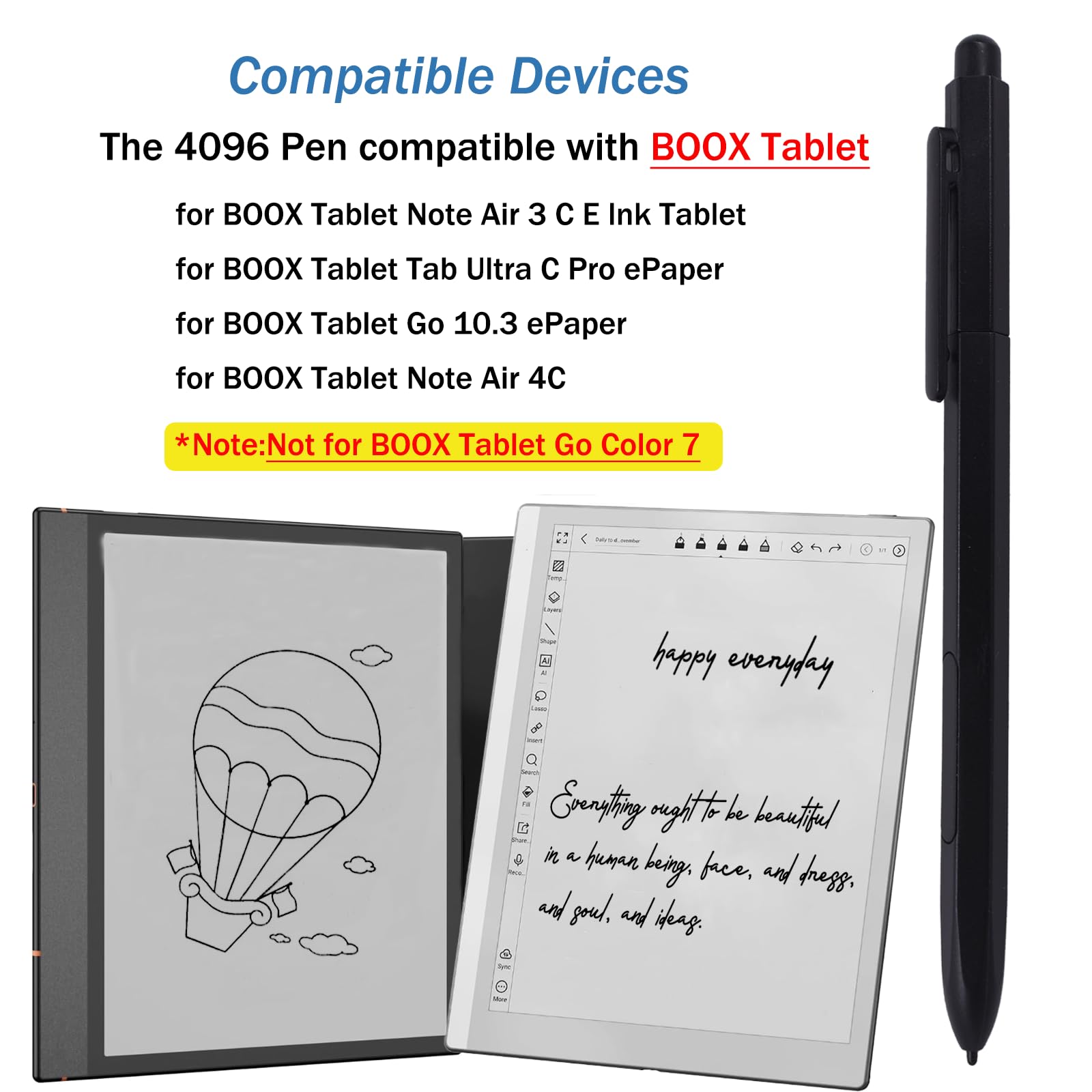 Amazon.co.jp: BOOX Pen2/Pen3用スタイラスペン 消しゴム付き BOOX Amazon.co.jp: BOOX Pen2/Pen3用スタイラスペン 消しゴム付き BOOX