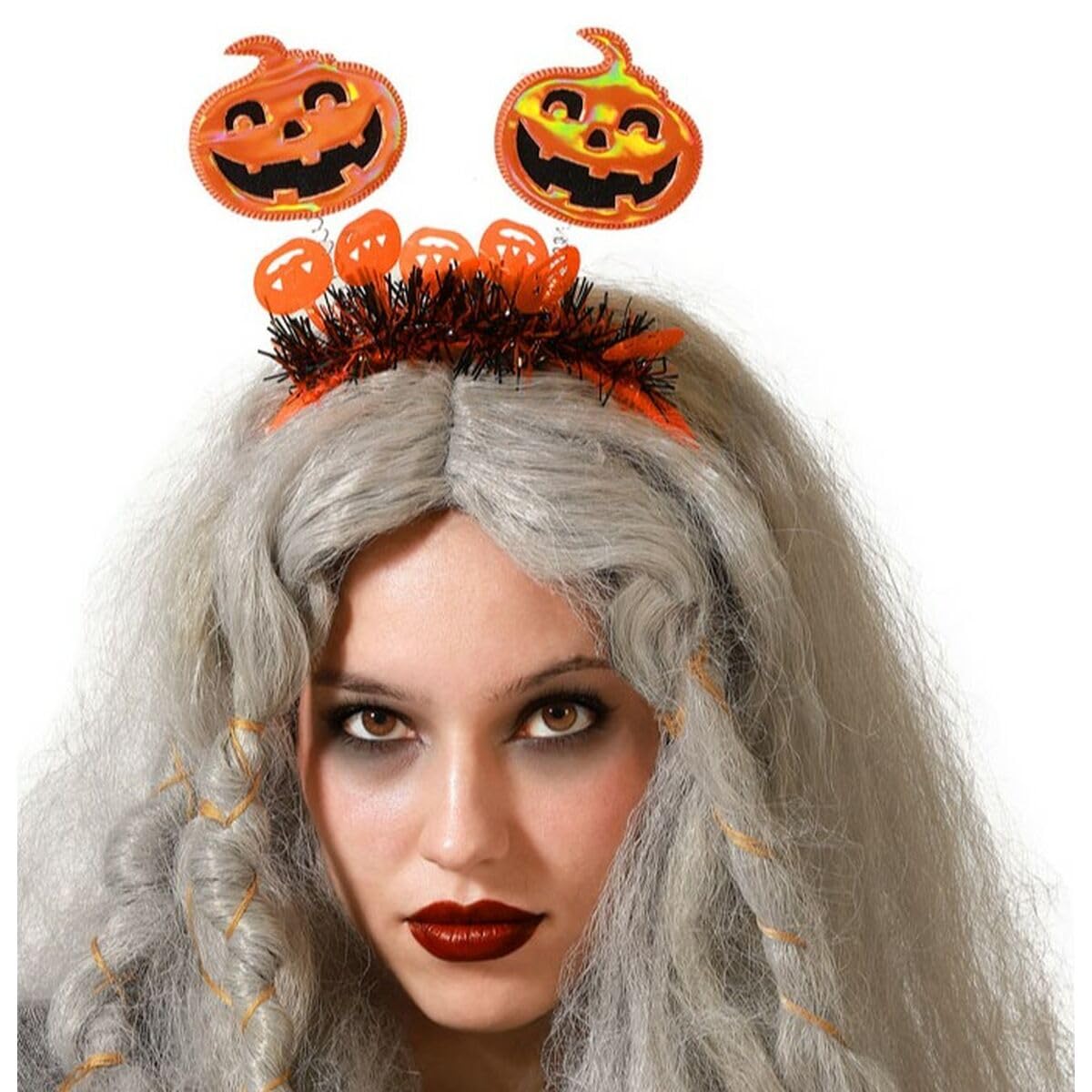 BigBuy Carnival Orange Pumpkin Headband