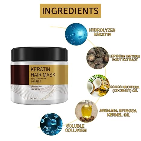 Keratin hair treatment mask keratin repair hair mask serum keratin hair care anti frizz hair serum hair mask with keratin keratin hair mask for very dry and damaged hair