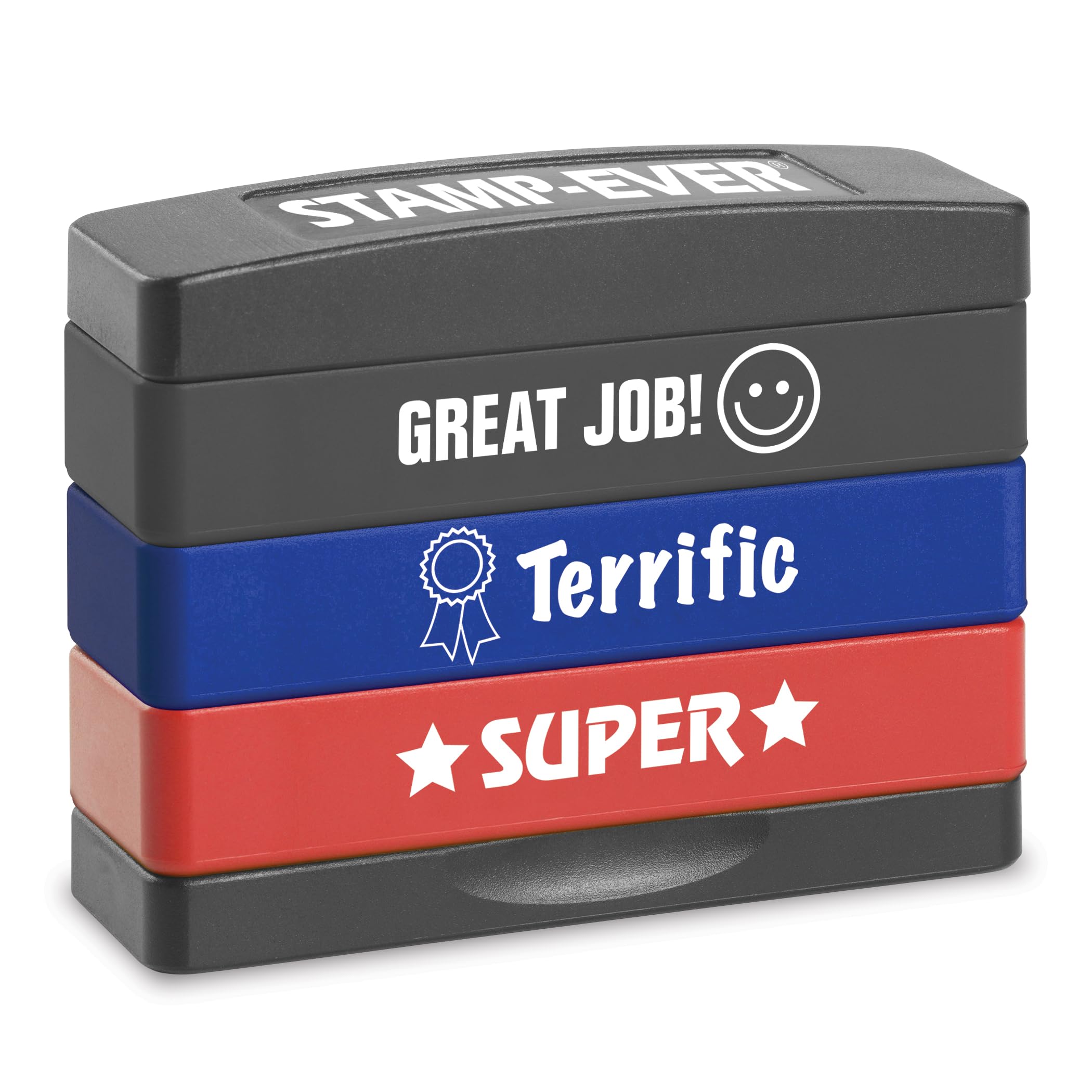 Paid Stamp Stakz Pre-Inked Teacher Stamps - 3-in-1 Stackable Message ...